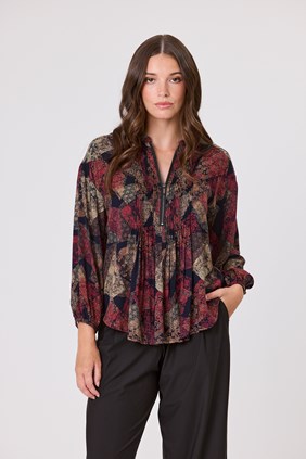 VENICE ZIP BLOUSE